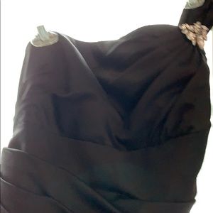 Black full length gown bridal size 16